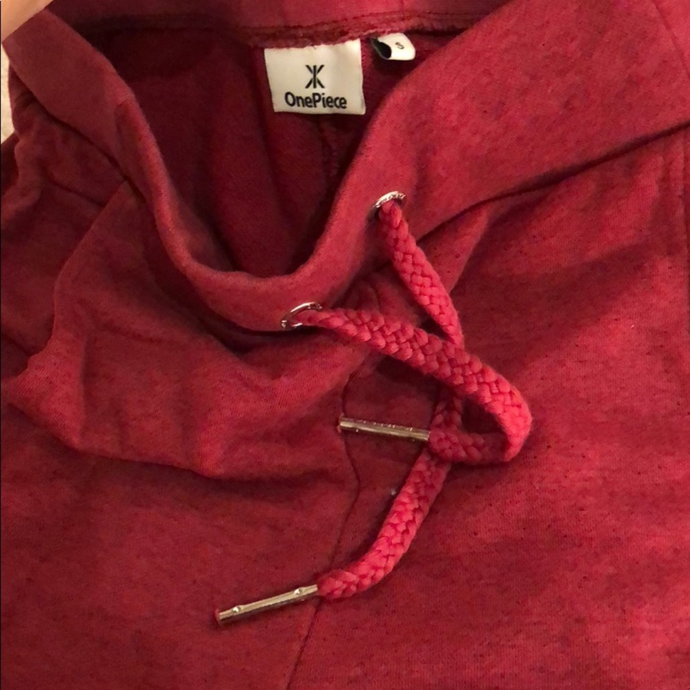 Onepiece Red Melange Sweatpants Size Small With 4 pockets - Picture 5 of 8